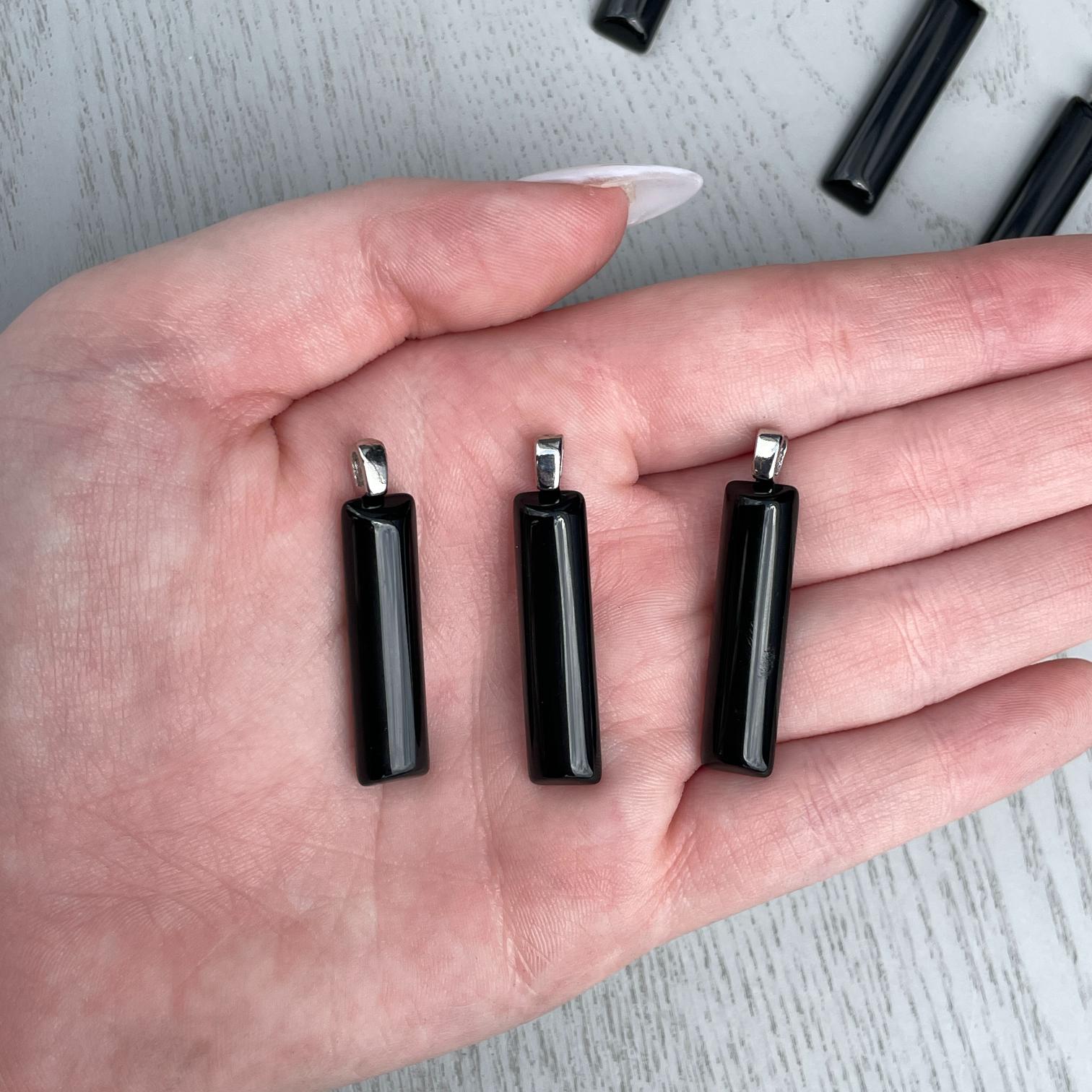 Black Obsidian Straight Pendant Black Obsidian Straight Pendant